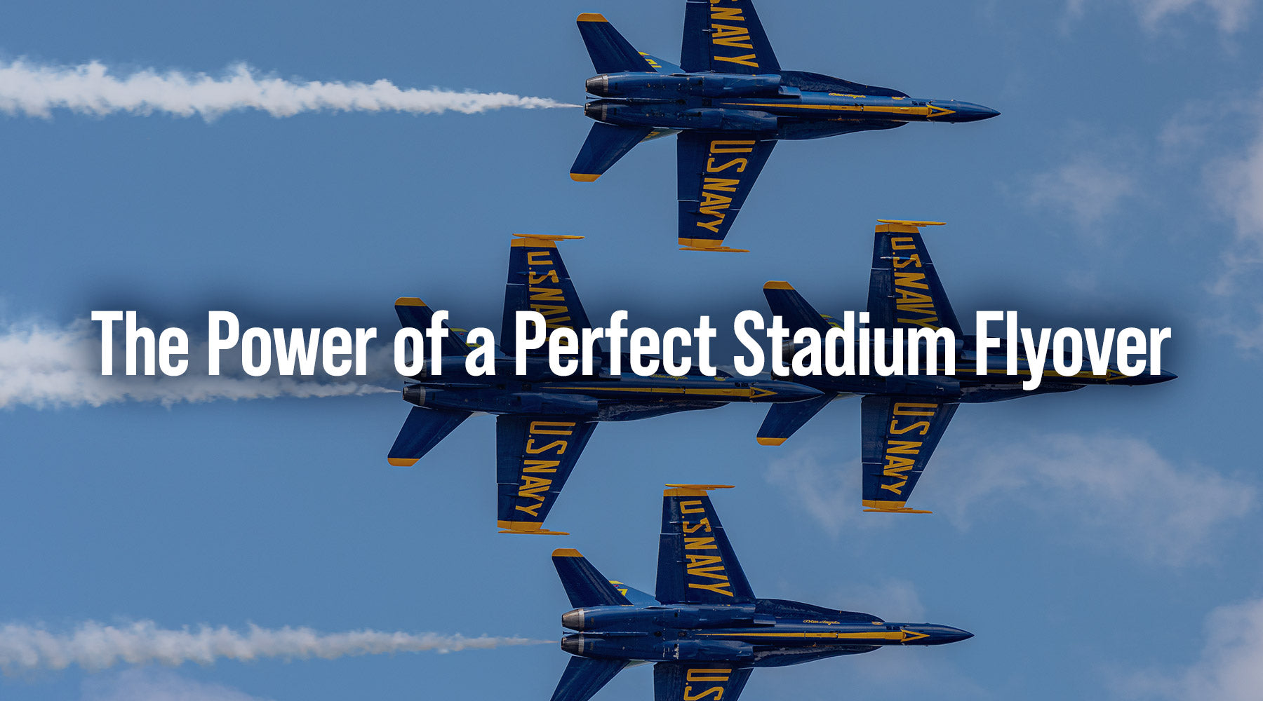 The Power of a Perfect Stadium Flyover