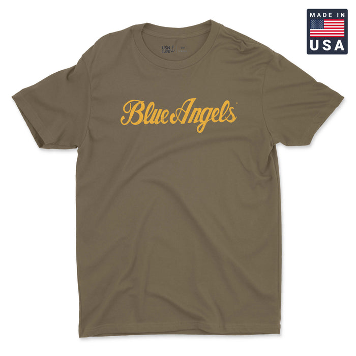 Blue Angels Script Men's T-Shirt