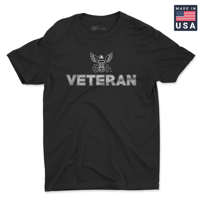 Navy Veteran Diamondplate Men's T-Shirt