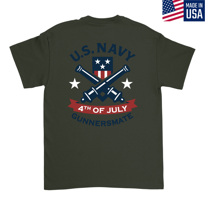 Mens Medium Military Green Style_T-Shirt