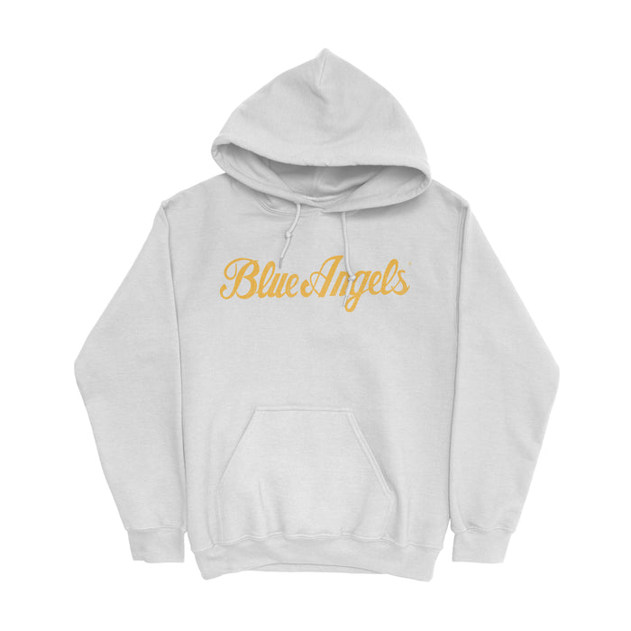 Blue Angels Script Men's Hoodie