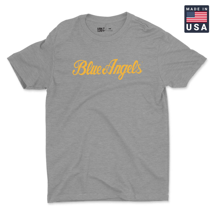 Blue Angels Script Men's T-Shirt