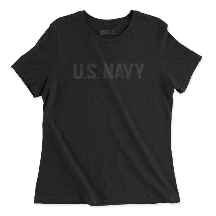 The U.S. Navy Blackout Women's Relaxed Jersey T-Shirt