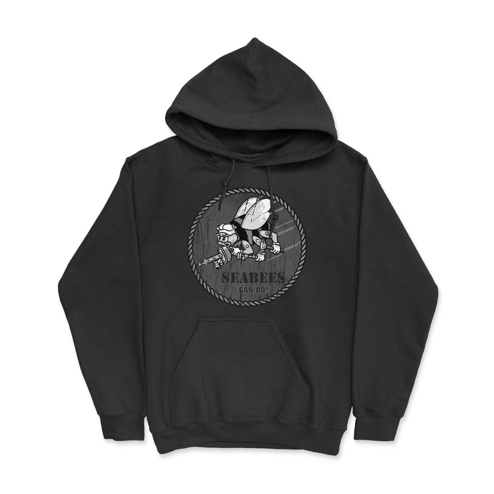 Vintage Seabees Men's Heavy Blend Hooded