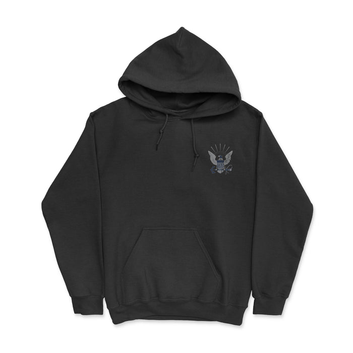 Vintage First Navy Jack Flag Men's Heavy Blend Hooded