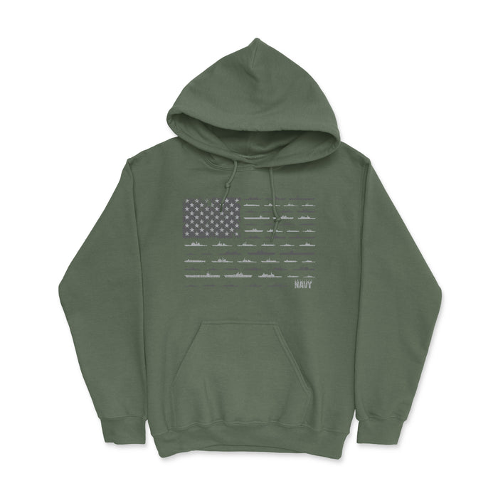 The Fleet Flag Men's Heavy Blend Hooded