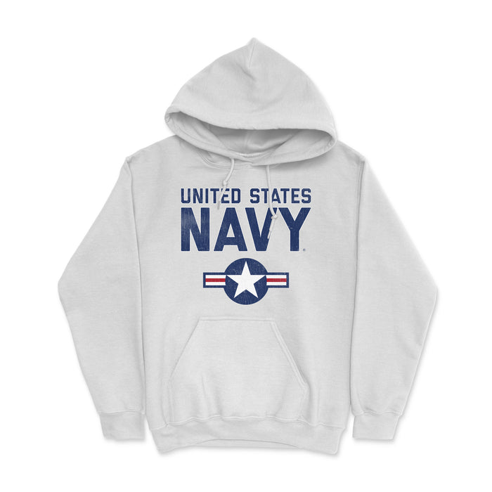 United States Navy Roundel Vintage Men's Heavy Blend Hooded