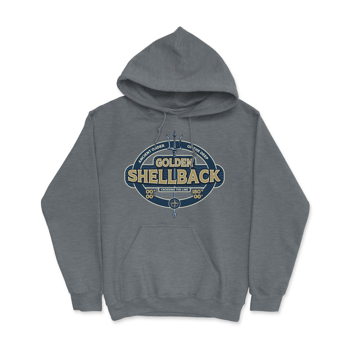 Golden Shellback Trident Men's Heavy Blend Hooded