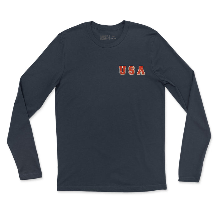 USA Vintage Men's Fine Long Sleeve T-Shirt