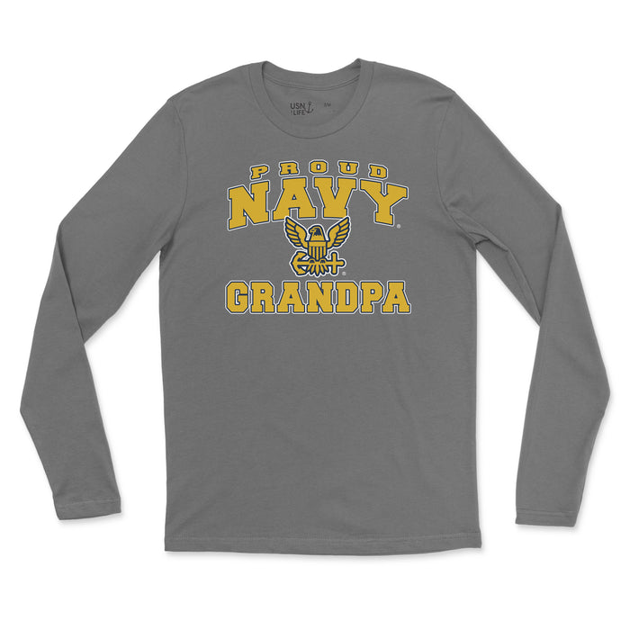Proud Navy Grandpa Long Sleeve T-Shirt