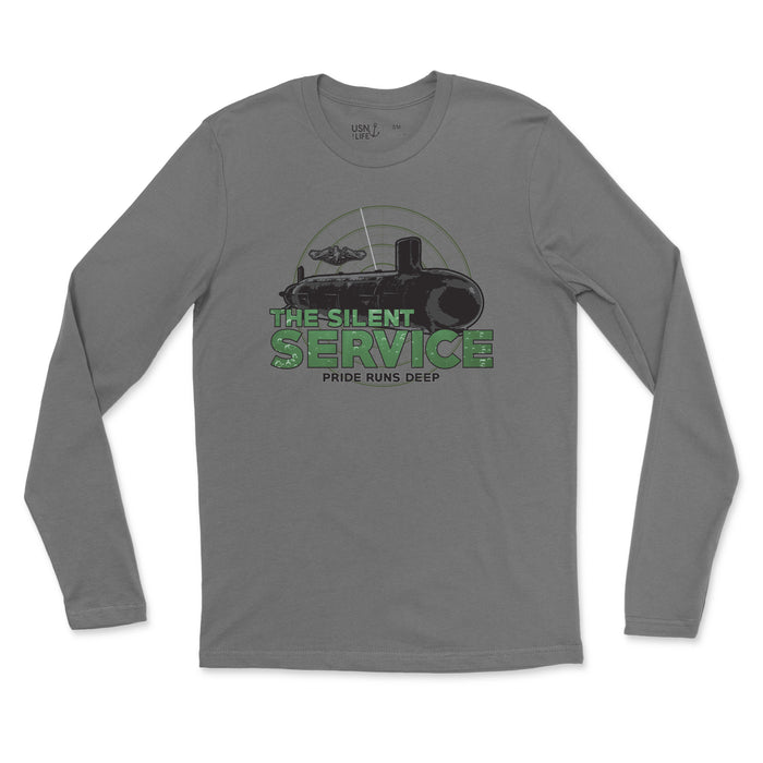 The Silent Service Dive Men's Fine Jersey Long Sleeve Tee