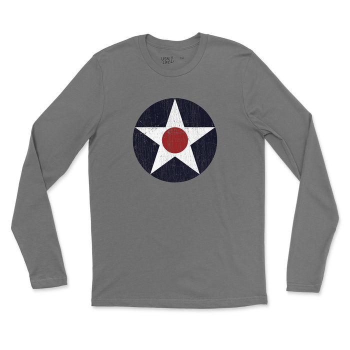 WWII Roundel Men's Fine Jersey Long Sleeve Tee