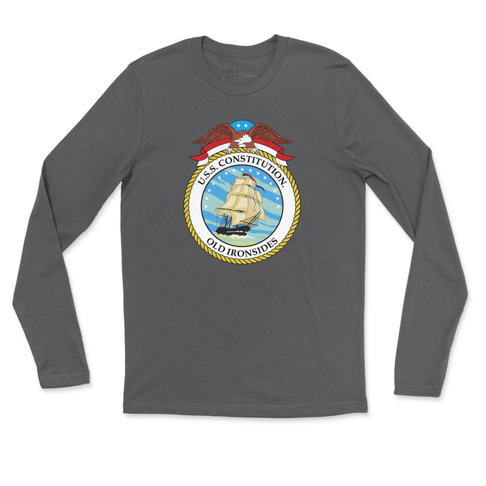 USS Constitution Insignia Men's Fine Long Sleeve