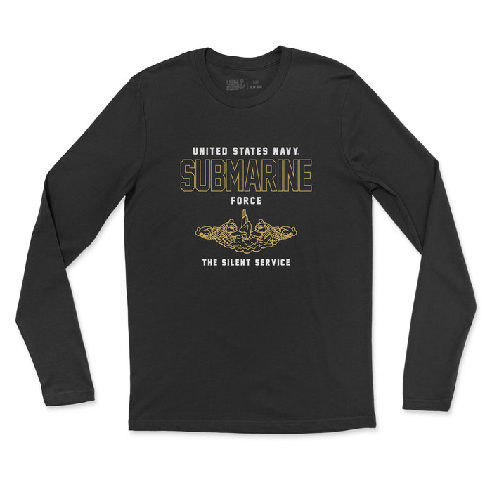 Silent Service - US Navy Submarine Force Men's Fine Jersey Long Sleeve Tee