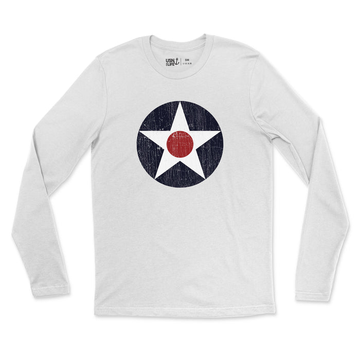 WWII Roundel Men's Fine Jersey Long Sleeve Tee