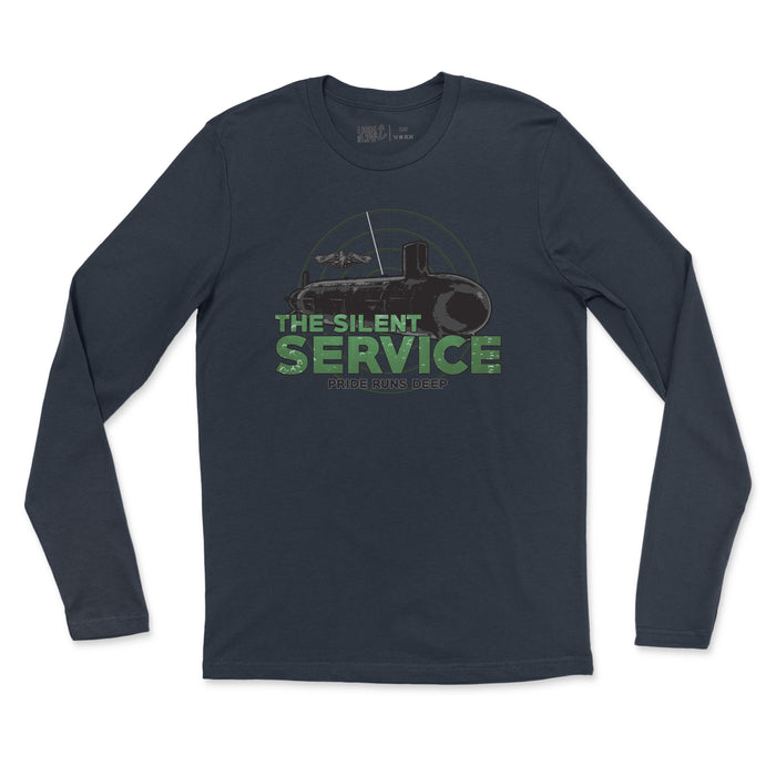 The Silent Service Dive Men's Fine Jersey Long Sleeve Tee