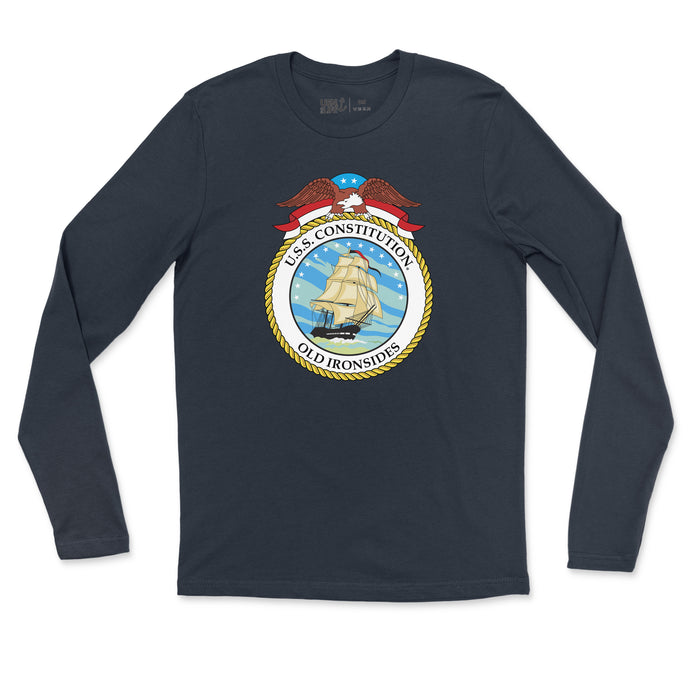 USS Constitution Insignia Men's Fine Long Sleeve