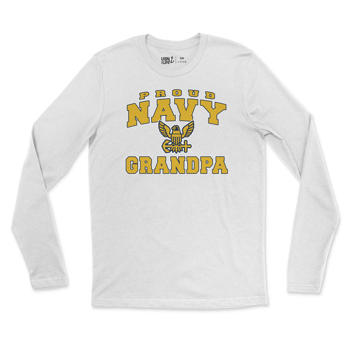 Proud Navy Grandpa Long Sleeve T-Shirt