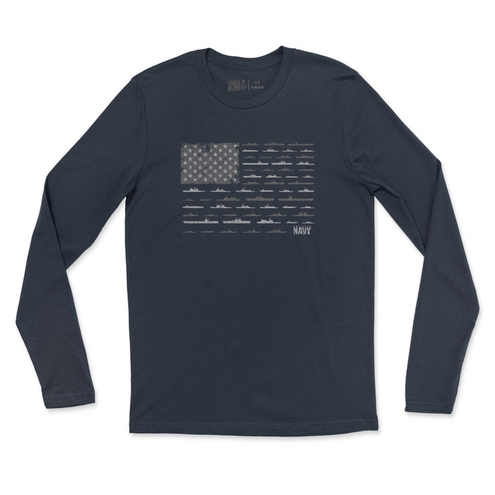 Fleet Flag Men's Fine Jersey Long Sleeve Tee