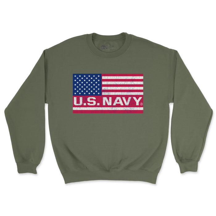 U.S. Navy Flag Men's Midweight Sweatshirt