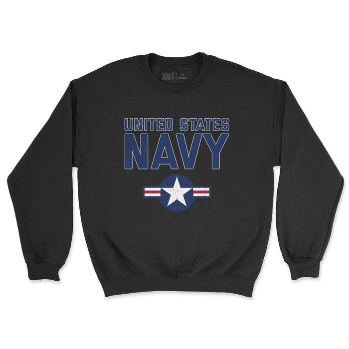 United States Navy Roundel Vintage Men's Midweight Sweatshirt