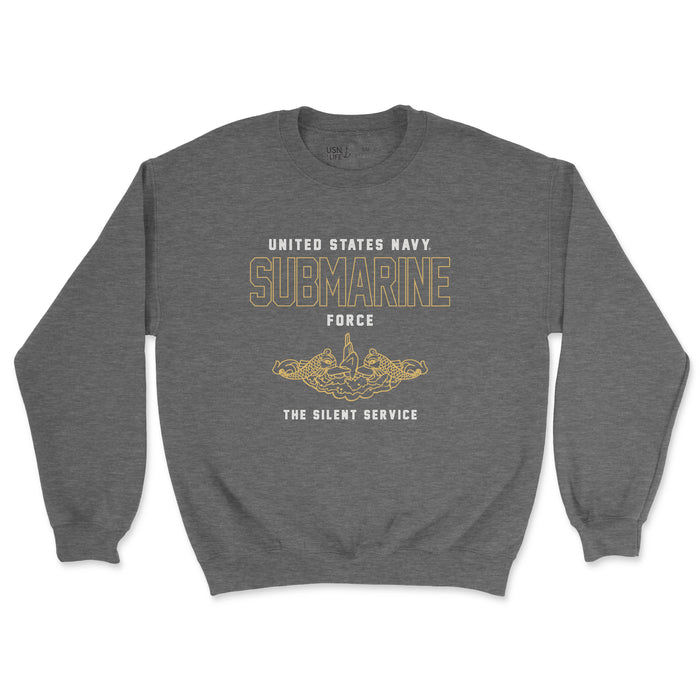 Silent Service - US Navy Submarine Force Men's Midweight Sweatshirt