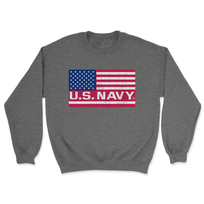 U.S. Navy Flag Men's Midweight Sweatshirt
