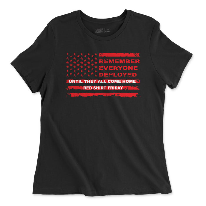 RED White and Blue Women's T-Shirt
