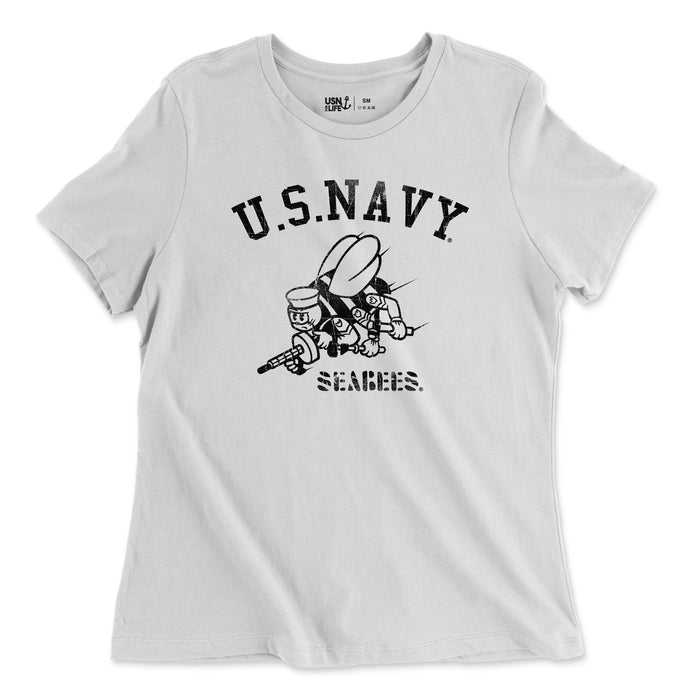 Seabees Vintage Women's Relaxed Jersey T-Shirt