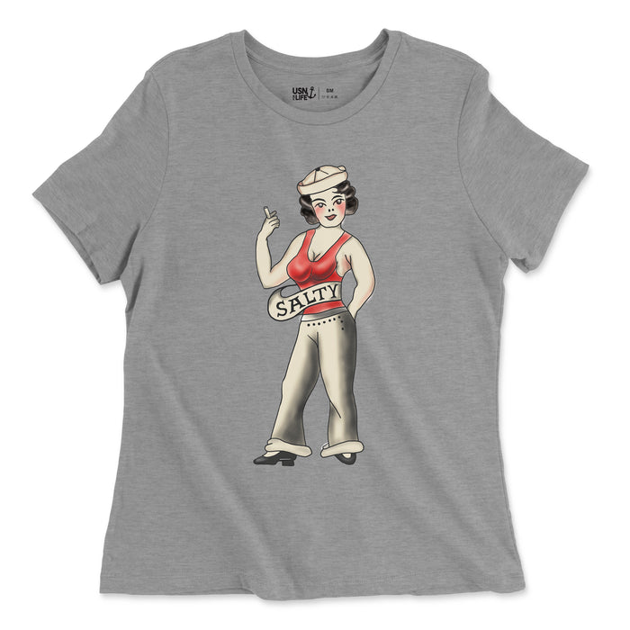 Salty Pin Up Women's Relaxed Jersey T-Shirt