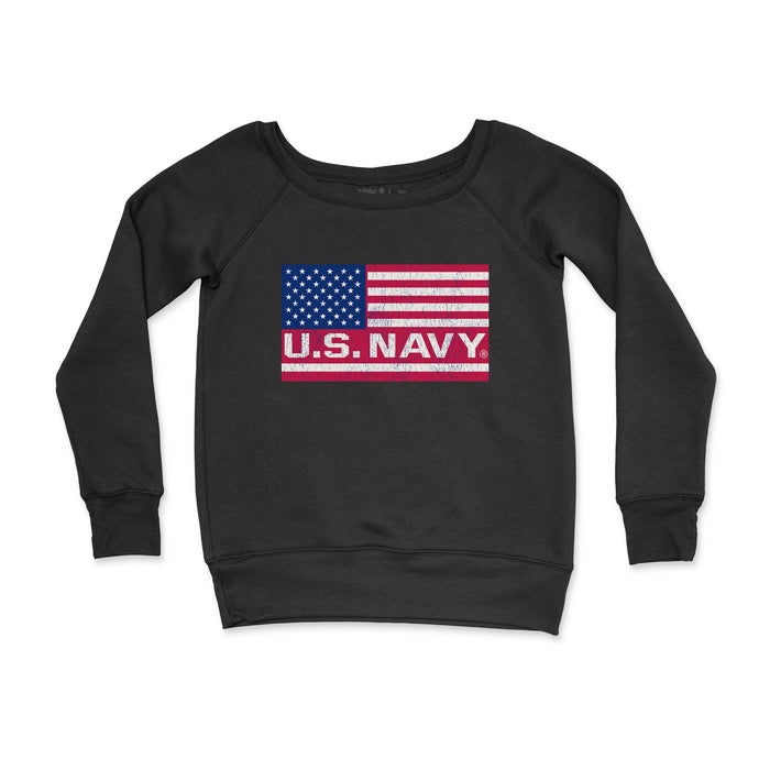 U.S. Navy Flag Women's CrewNeck