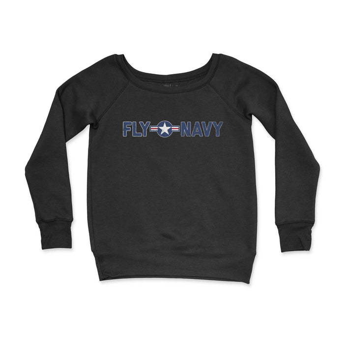 Fly Navy Roundel Women's CrewNeck