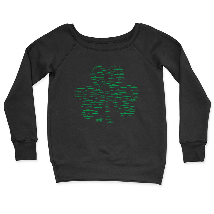 The Fleet Shamrock St. Patrick's Day Women's Limited Emerald Edition CrewNeck