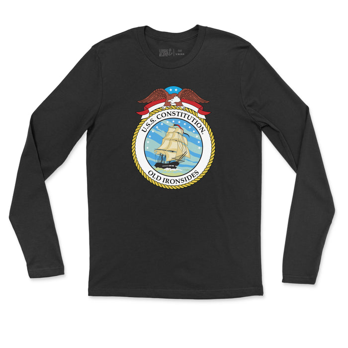 USS Constitution Insignia Men's Fine Long Sleeve
