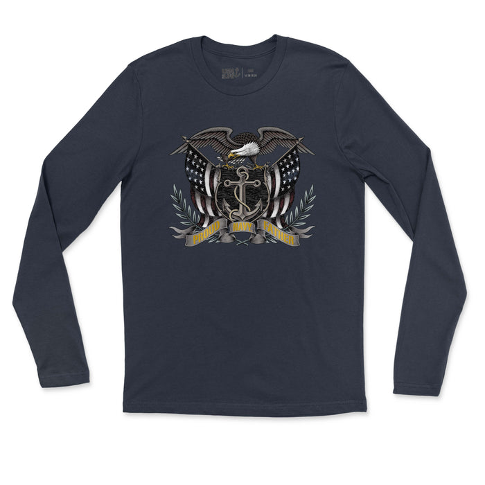 Proud Navy Father Men's Long Sleeve