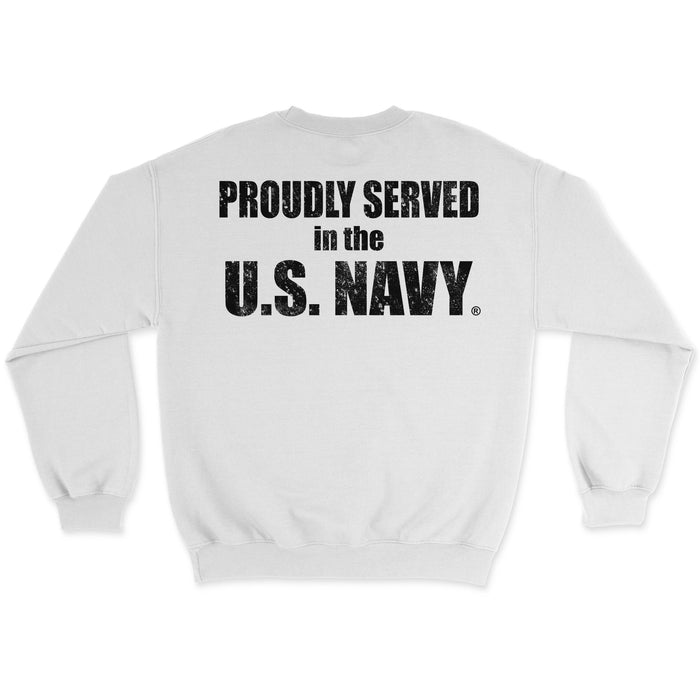 Proudly Served in the US Navy Men's Sweatshirt