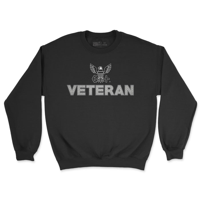 Navy Veteran Diamondplate Men's - Midweight Sweatshirt