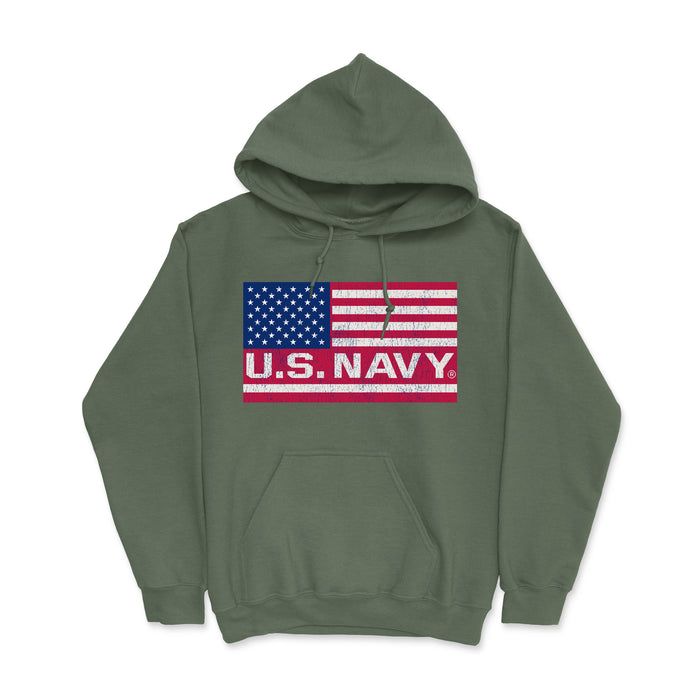 U.S. Navy Flag Men's Heavy Blend Hooded
