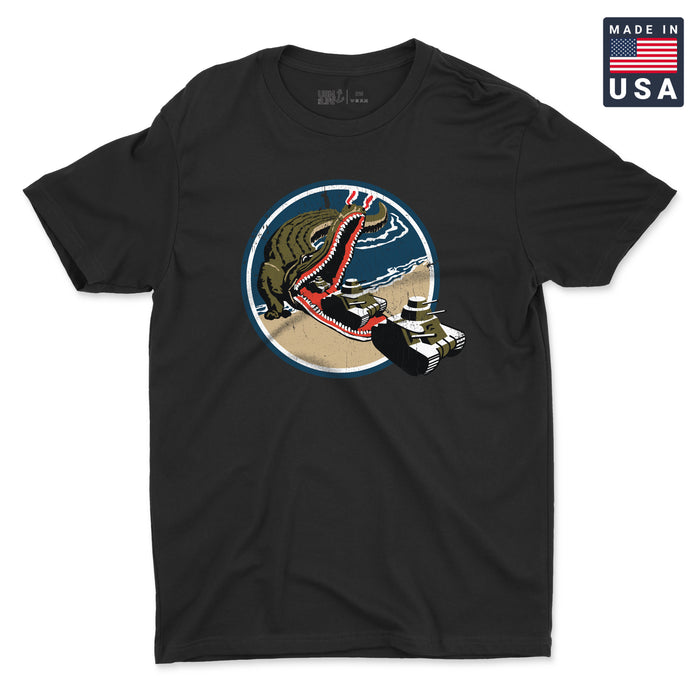 WWII Amphibious Forces Gator Patch Men's T-Shirt