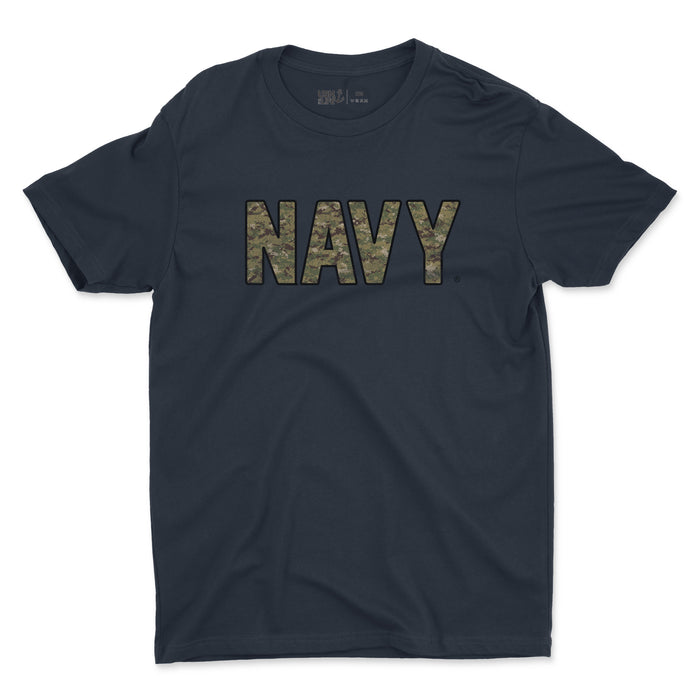 US NAVY AOR2 CAMO Men's Fine Jersey T-Shirt
