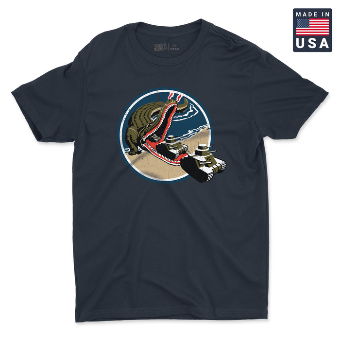 WWII Amphibious Forces Gator Patch Men's T-Shirt