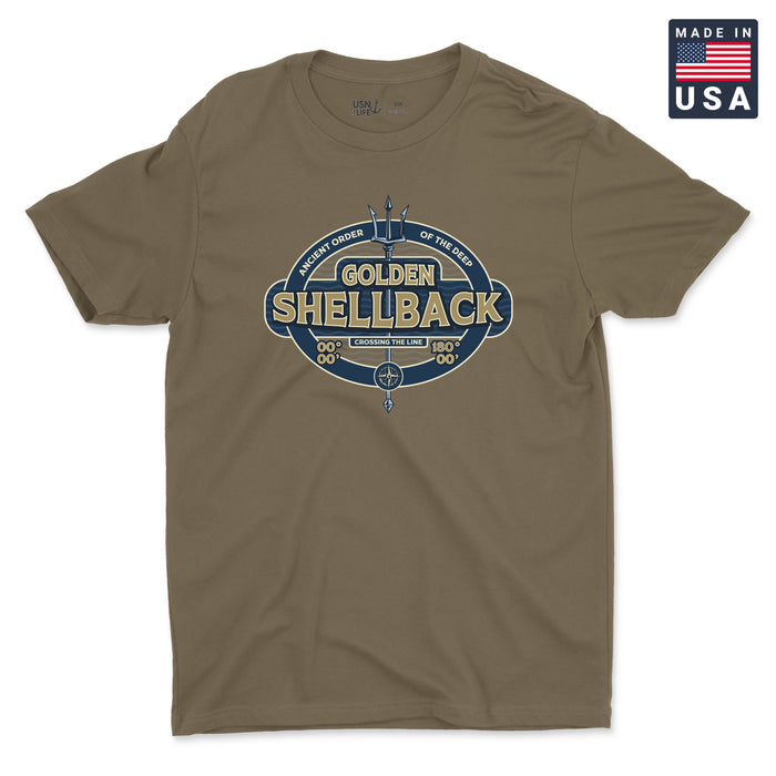 Golden Shellback Trident Men's T-Shirt
