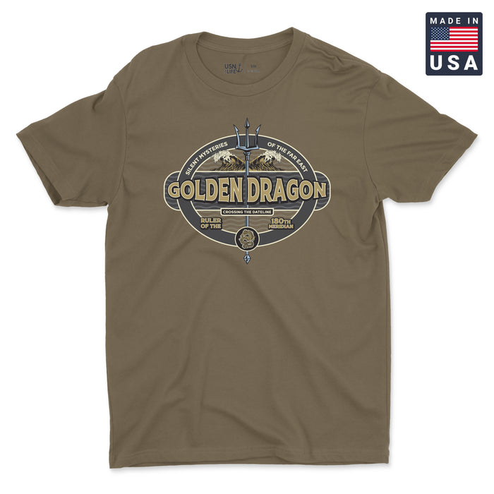 Golden Dragon Trident Men's T-Shirt