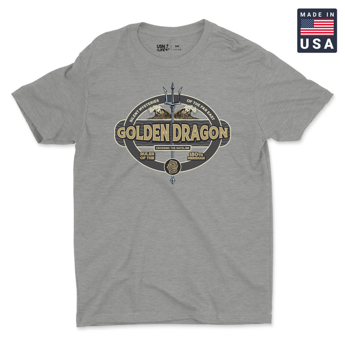 Golden Dragon Trident Men's T-Shirt