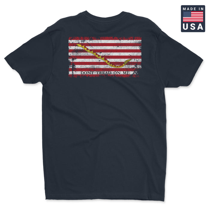 Vintage First Navy Jack Flag Men's T-Shirt