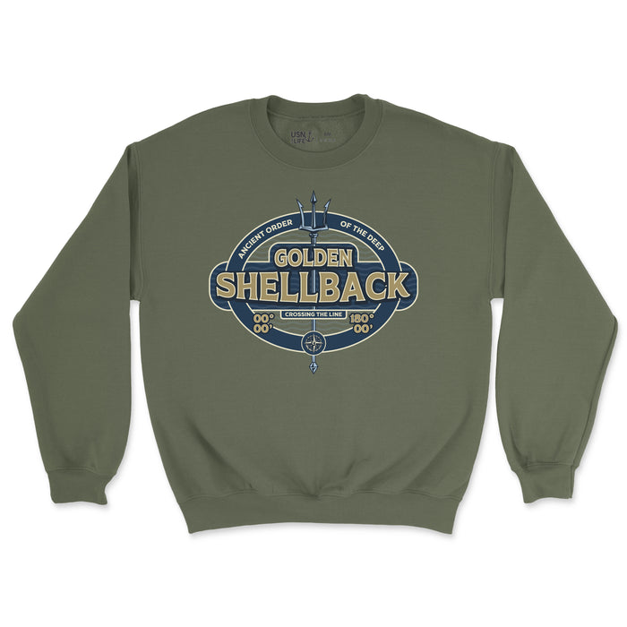 Golden Shellback Trident Men's Midweight Sweatshirt