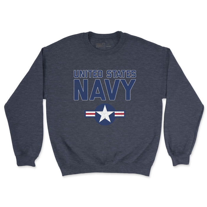 United States Navy Roundel Vintage Men's Midweight Sweatshirt