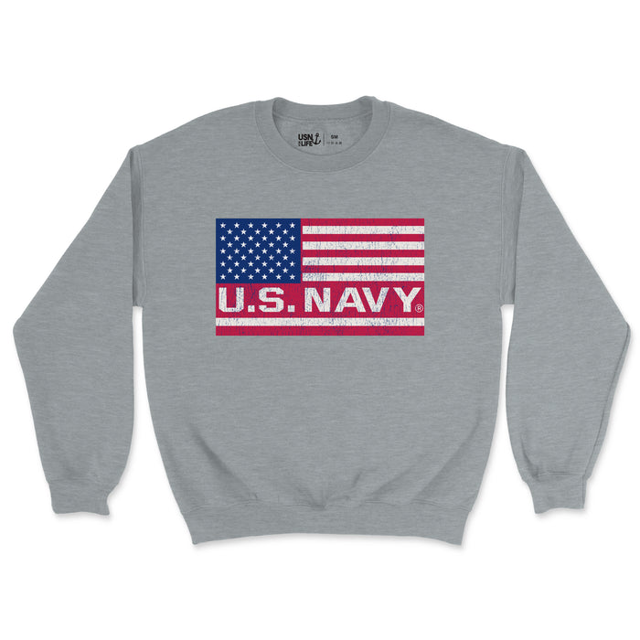 U.S. Navy Flag Men's Midweight Sweatshirt