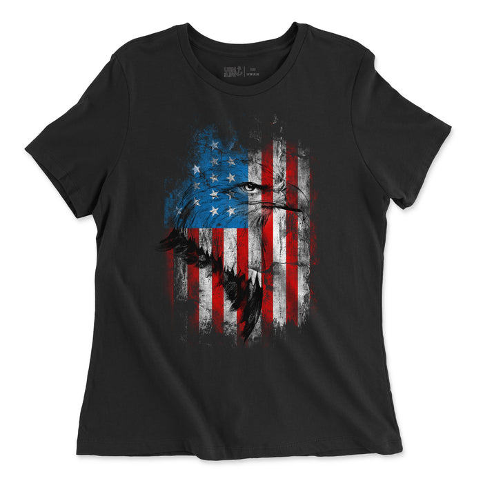 Red White and Blue Eagle Women's T-Shirt