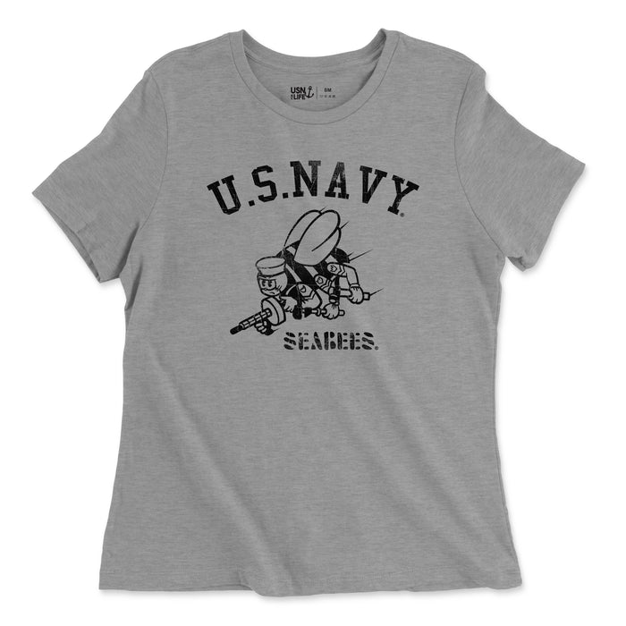 Vintage Seabees Women's Relaxed Jersey T-Shirt